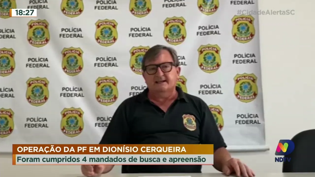 Foram cumpridos 4 mandados de busca e apreensão em Dionísio Cerqueira