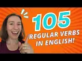 105 Regular Verbs in English with - ED Pronunciation Practice