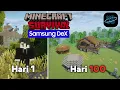 Lagu Minecraft 100 Hari Dengan Samsung Dex | Minecraft 100 Hari di Mojolauncher