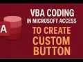 How to create vba code to create custom button in Microsoft Access COMPUTEREXCELSOLUTION