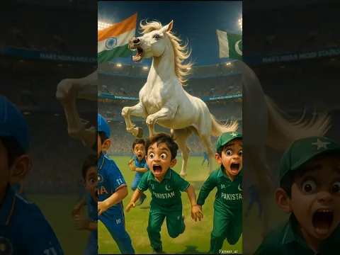 🇮🇳India vs 🇵🇰Pakistan Match Me Ghoda Ground Me Aa Gaya! 😱🐎 | Chota Virat Ne Bachai Ghode Ki Jaan❤️