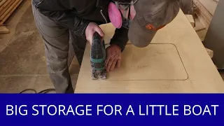 S2E46 Big Storage Solutions for a Small Boat || Bunk Tops and Storage