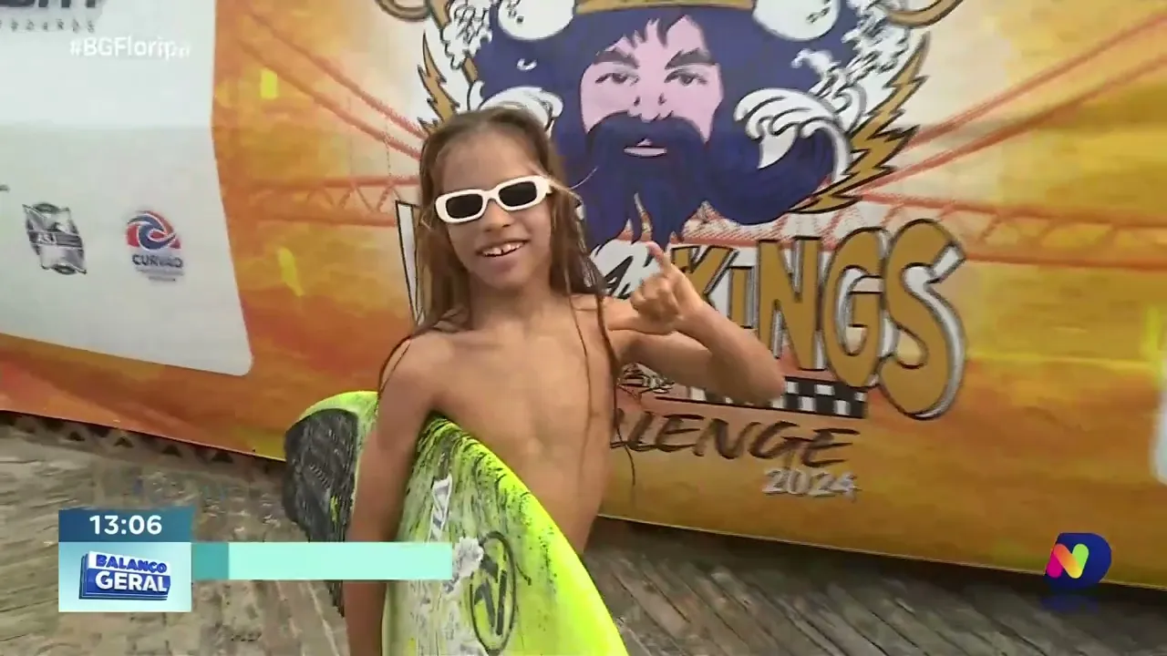Competição de Surf Fico Kids and Kings anima crianças e adolescentes na Praia da Joaquina