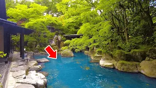 Staying at a Japanese Ryokan with a Huge Open-air Bath | Kyushu Kumamoto Kurokawa Onsen ASMR