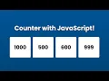 Counter with JavaScript HTML CSS HTML CSS JavaScript Counter raselcoder