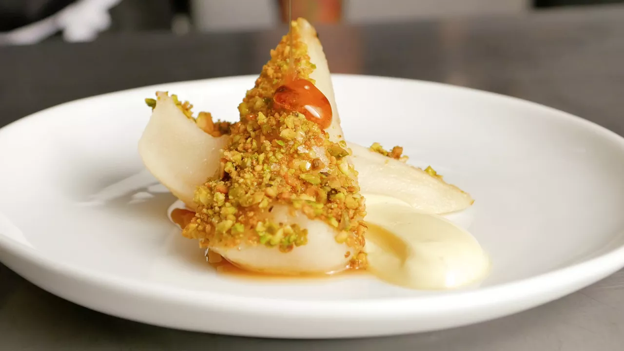 Test Kitchen: Maple Cardamom Poached Pear