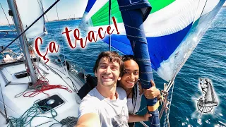 Navigation A FOND LES BALLONS sous SPI #voilier coraille en voyage