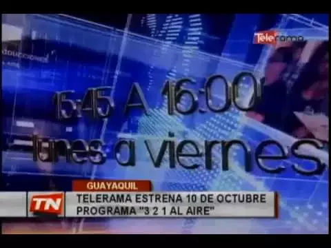 Telerama estrena 10 de octubre 3 2 1 al Aire