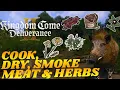 Guide to Cooking Smoking Drying Meat Herbs in Kingdom Come Deliverance 2