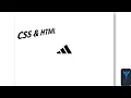 Design a Sleek Adidas-Inspired Logo with HTML CSS Easy Step-by-Step Guide