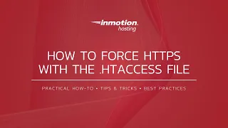 How to Force HTTPS with the htaccess File