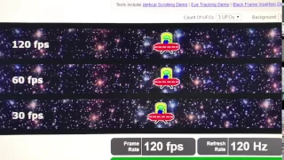 Acer Z35P 120hz UFO Test
