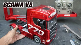 RC Truck Build: Huina Scania 770s (1:18 Scale) | Unboxing, Assembly & Test Drive.