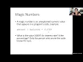 Ch2 05 Data output Magic numbers and Named constants