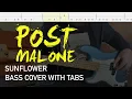 Download Lagu Post Malone and Swae Lee - Sunflower (Bass Cover with Tabs)