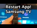 How to Restart App on Samsung Smart TV