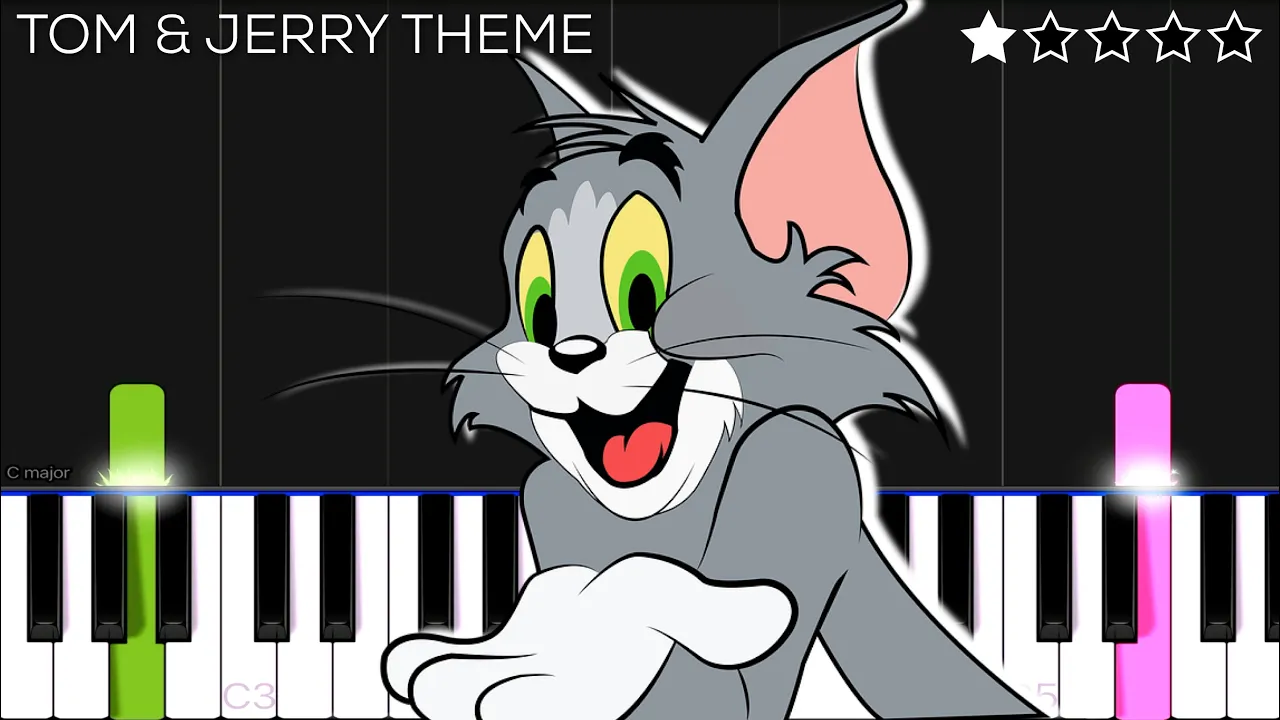 Tom & Jerry Theme | EASY Piano Tutorial