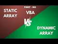 Part 102 - Static vs Dynamic Arrays in VBA Complete Beginner Guide Hindi