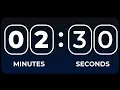2 Minutes 30 Seconds Count Down Timer Alarm Clock 150 Seconds Alarm Count Down