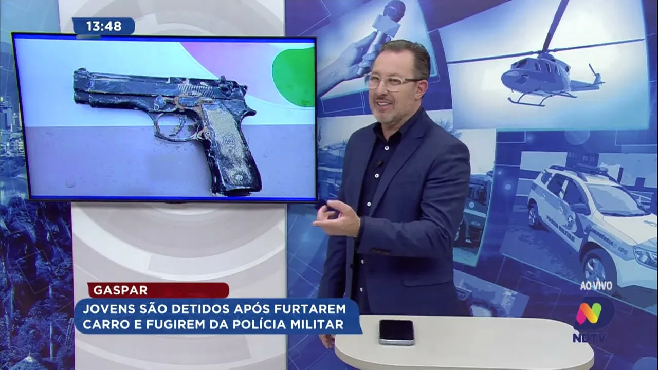 Jovens são detidos após furtarem carro e fugirem da polícia militar