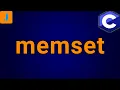 C memset