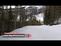 Banff Sunshine Village Ski Resort Overview and Ski Trail s in 4K