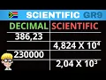 Scientific Notation grade 9 Scientific Notation Practice