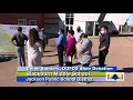 Deion Shoe Donation - Blackburn Middle School