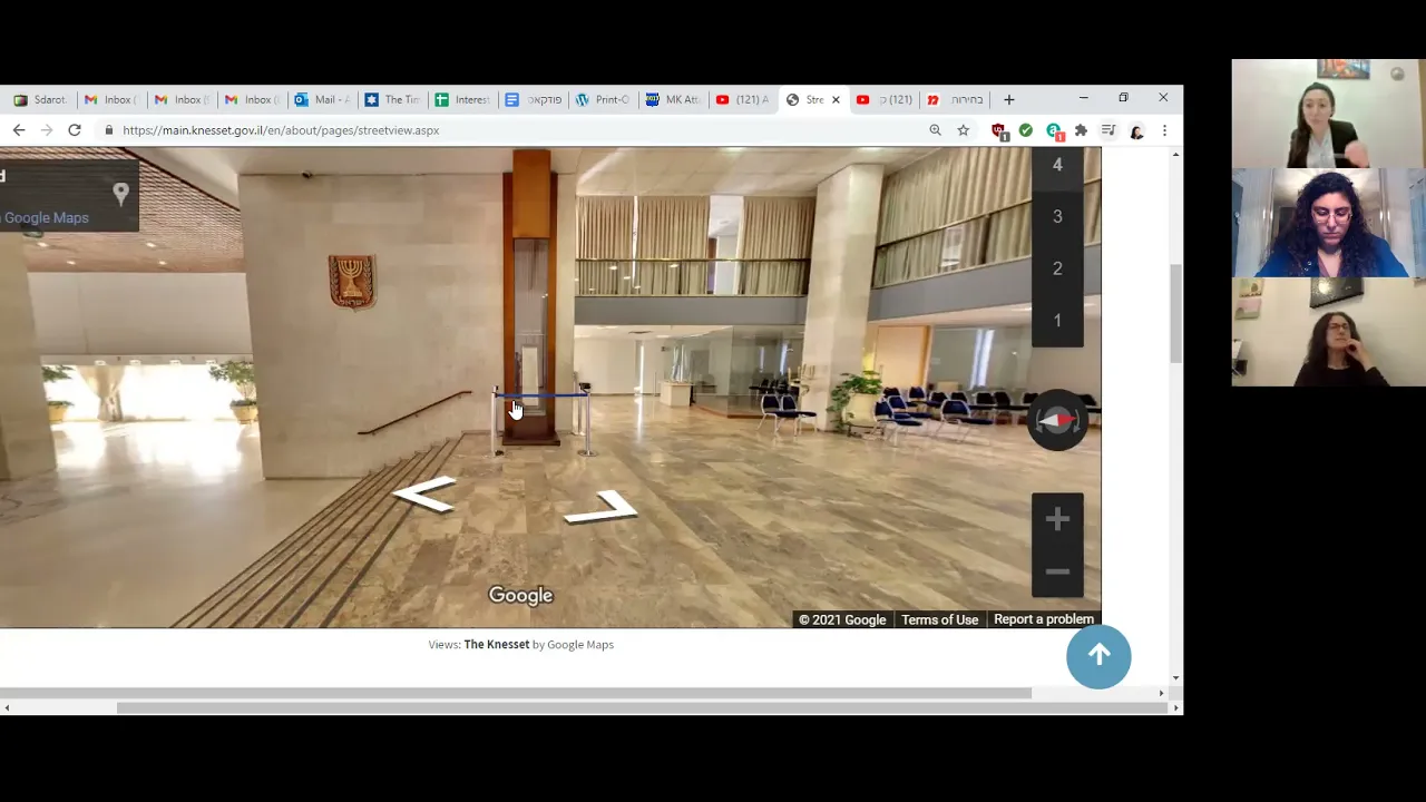 The Knesset- a virtual tour of Israel's parliament