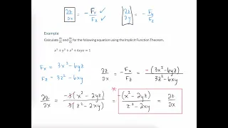 Implicit Function Theorem - More Variables Example