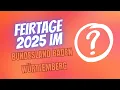 Feiertage 2025 im Bundesland Baden Wurttemberg