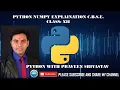 numpy fromiter hstack vstack