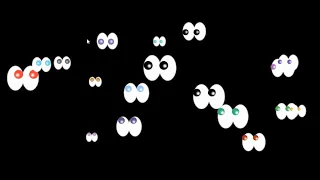 Interactive web animation of the eye watching the cursor JavaScript GSAP CSS SVG