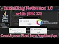 Installing Apache NetBeans 18 with JDK 20 2023 - Create your first java application
