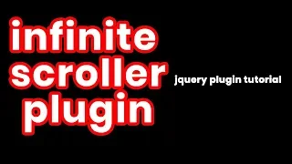 Infinite Scroller Plugin Seamless rolling Jquery Plugins Tutorial
