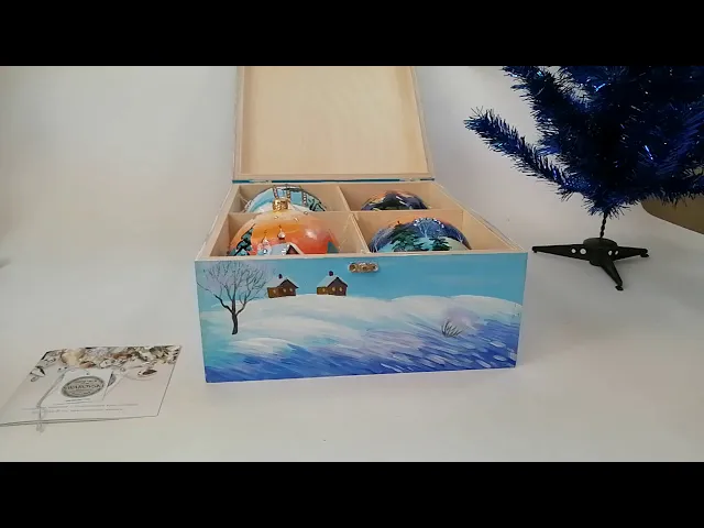 Видео-обзор Набор новогодних шаров 'Русская Тройка'