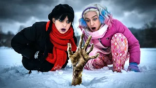 Wednesday❄️ VS Enid🔥 | Funny Winter Moments & Cool Survival Hacks!