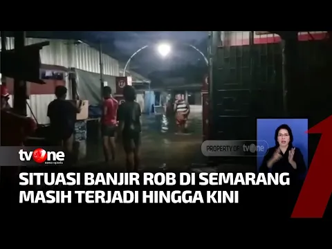 Tanggul Darurat Cegah Banjir Rob di Semarang Jebol