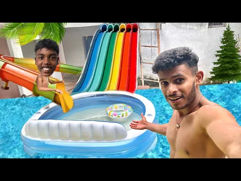 I build a WATERPARK in my house || chotu ka new waterpark | factfireking