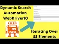 Dynamic Search Automation in WebDriverIO using iterating over