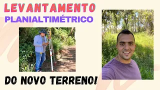 Dia no nosso novo TERRENO | Fizemos o levantamento planialtimétrico: você sabe o que é?