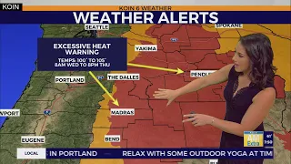 Weather forecast Back to the 90s for a couple more days