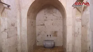 حمام  الجديد  الأثري بحي باب الحديد يعود حاملا  تراث حلب القديمة بعد إعادة تأهيله دندنها