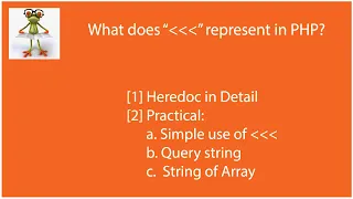Solved What does Heredoc in PHP