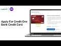 How To Apply For Credit One Bank Credit Card Online 2024 Credit One Bank Credit Card EASY GUIDE
