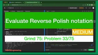 Evaluate Reverse Polish Notation Problem Leetcode - Java Grind 75 Coding Series