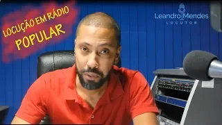 Locução em Rádio Popular