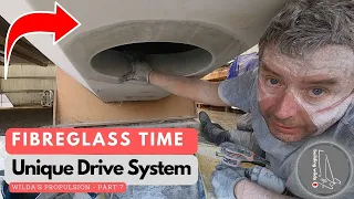 FIBREGLASS TIME – Taping the RINGFRAME into the hull – S03E24 | Building Wilda