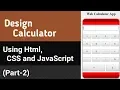 HTML Making Simple Calculator using JavaScript In Hindi Part-2