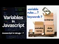 JavaScript Variables Naming Rules Keywords in Telugu